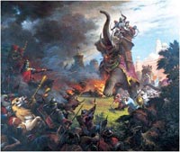 Индийский поход Тимура, художник - Искандер Абдулов